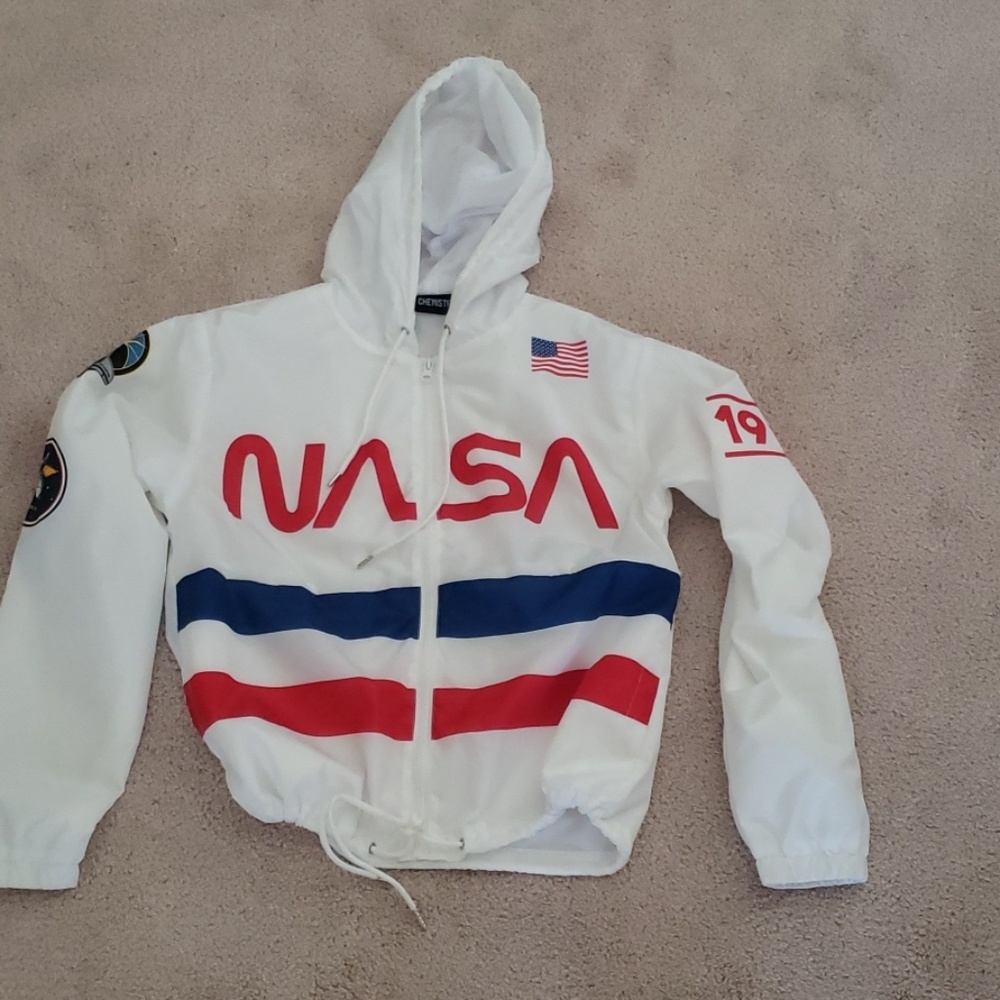 "NASA" Cropped WindBreaker